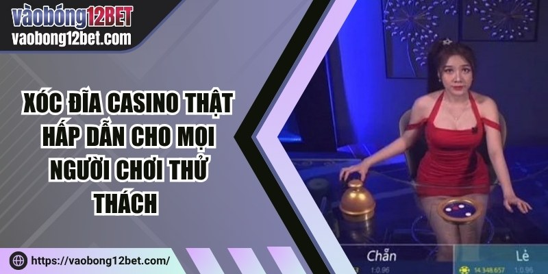 Xóc đĩa casino thật hấp dẫn cho mọi người chơi thử thách 