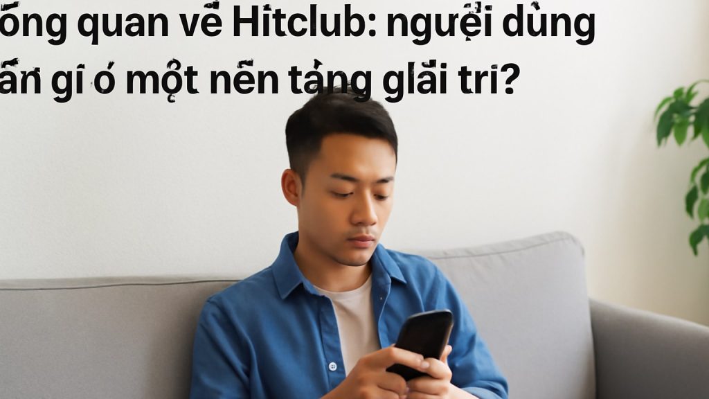 Tổng quan về Hitclub: người dùng cần gì ở một nền tảng giải trí? Minh họa: Tổng quan về Hitclub: người dùng cần gì ở một nền tảng giải trí?