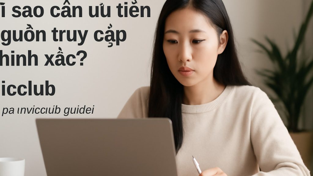 Vì sao cần ưu tiên nguồn truy cập chính xác? Minh họa: Vì sao cần ưu tiên nguồn truy cập chính xác?